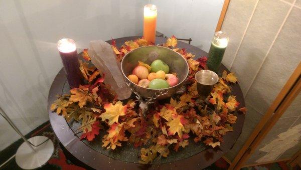 An altar for the Harvest Moon