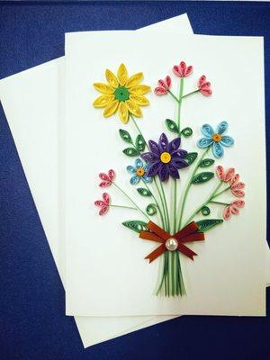 Paper Quilling Card ($15~$20) Hand Made by Myself