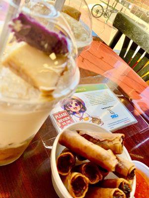 Halo halo and lumpia