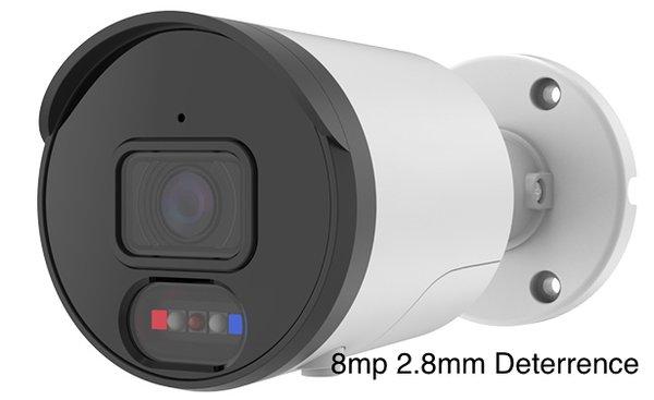 Active deterrent 4K cameras