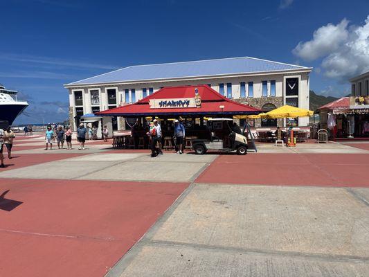 One outdoor bar