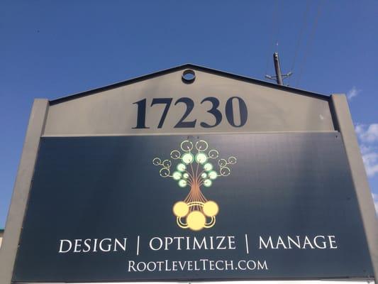 Root Level Tech Street Signage