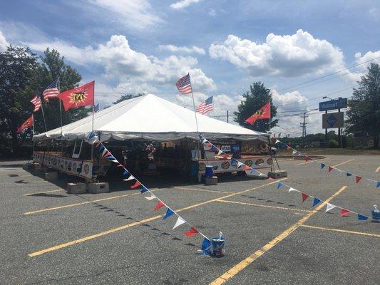 TNT Fireworks tent. Walmart parking lot on W Wendover.