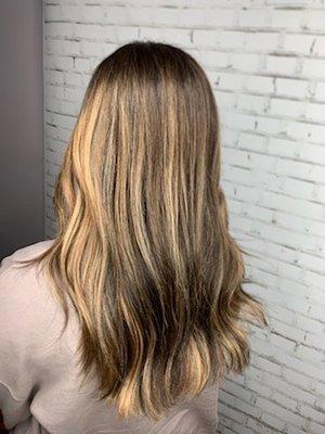 Balayage with color correction