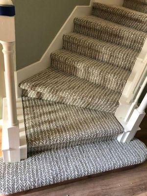 Bellera waterproof herringbone carpet by Shaw