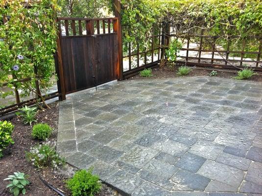 stone patio