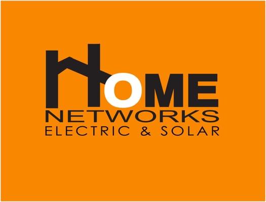 Home Networks, Electric & Solar Logo 2015 (orange background)