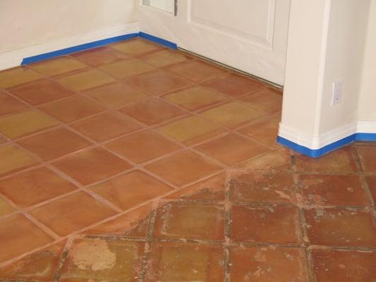 MEXICAN TILES CLEANED