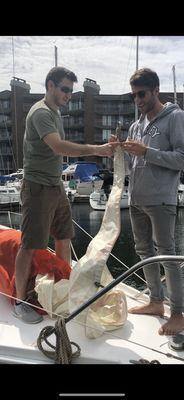 Sail folding and maintenance 101.