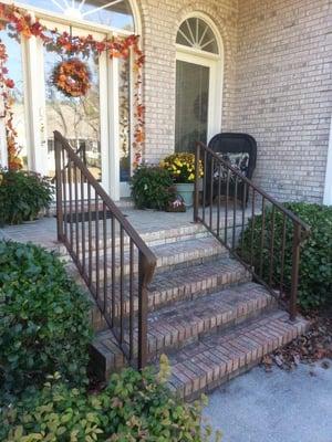 Handrails Fabricated & Installed, Powder Coated Bronze