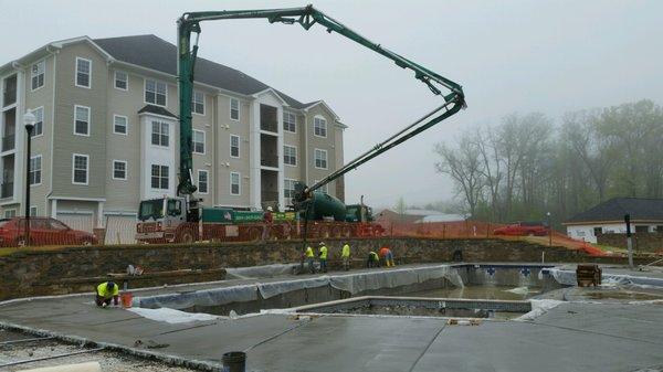 Pool Deck Pour