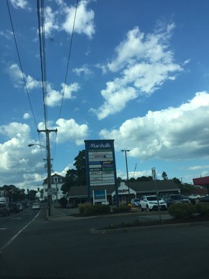 Pleasant Shops of Weymouth -- Pleasant Street & Junction of Route 18, South Weymouth         Sign