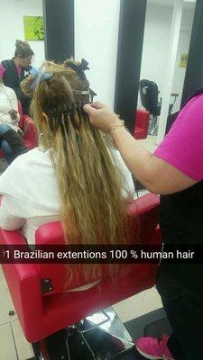 Brazilian hair extensions