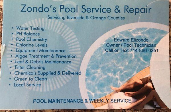 Swimming pool service and repair