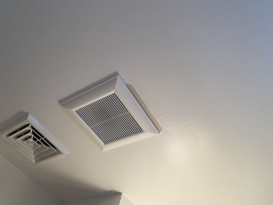 New bathroom fan/light installed