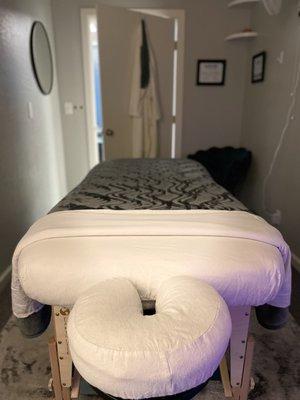 Massage Room- always ready to help aiding you on your healing journey.