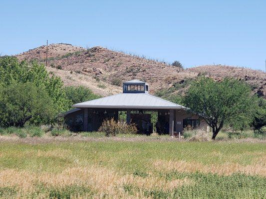 Visitor center from nature trail