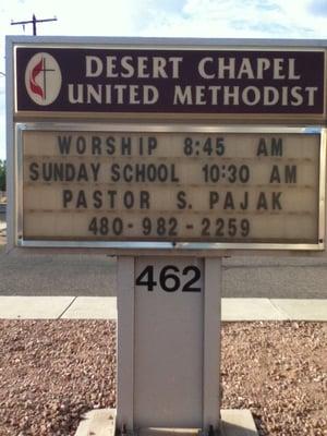 Welcome to Desert Chapel