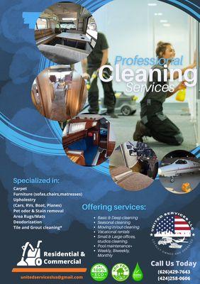 Professional, Affordable, Reliable Services in all SoCal areas