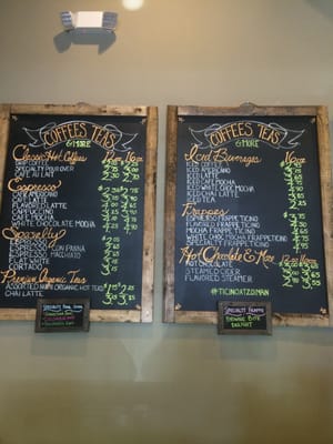 Coffee Menu