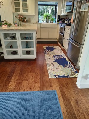 Engineered hardwood throughout