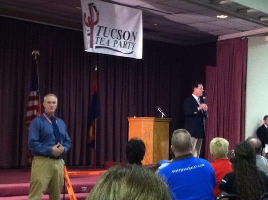 Jeff Prather on security detail for presidential candidate Rick Santorum.