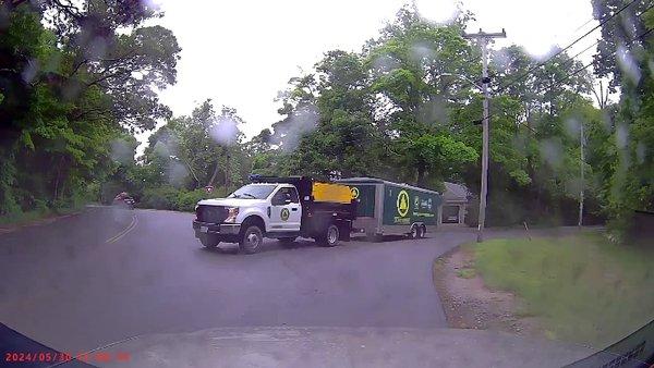 Joyce Landscaping on wrong side of Island - Blocking Road on Lowell Ave, Cotuit, MA