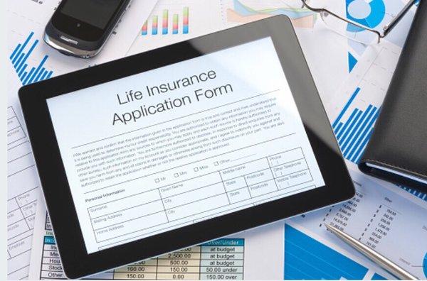 Life insurance application via online.