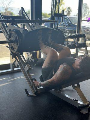 Clients building legs!