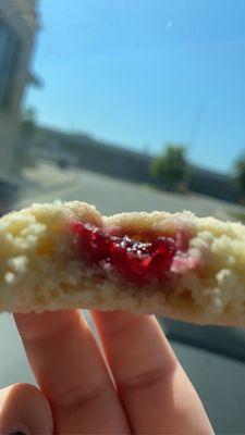 Raspberry Finger-Print Cookie filing