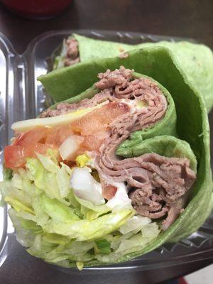 Full wrap + pickle - $5.45 with student discount