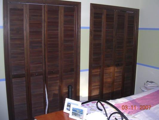 Unpainted Louvered Doors