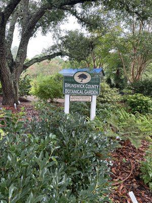 Entrance to the gardens right to the North Carolina Cooperative Extension Service building. It is also next to the Building F.