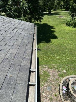 After gutter cleaning