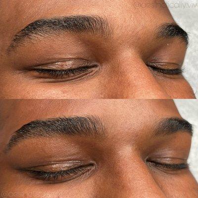 Men's eyebrow wax