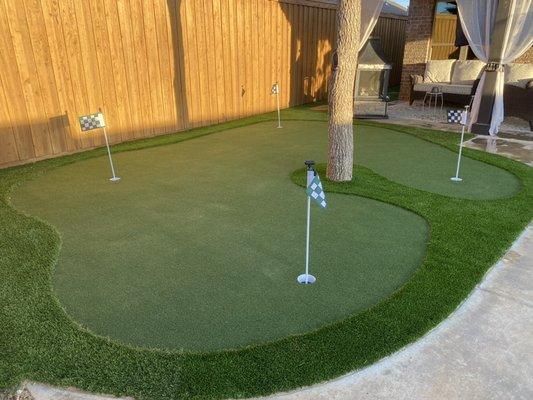 Custom Artificial Turf Putting Green