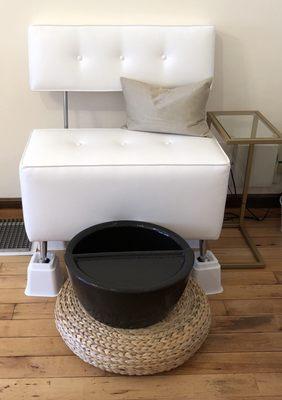 Pedicure area