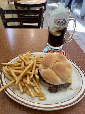 Papa Burger with Root Beer float