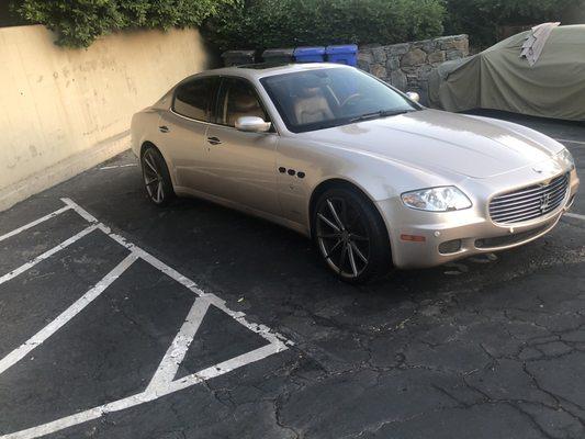 Was towed back no ignition and clutch plate $ 26,910.90 to repair at Maseratti of Anaheim Hills