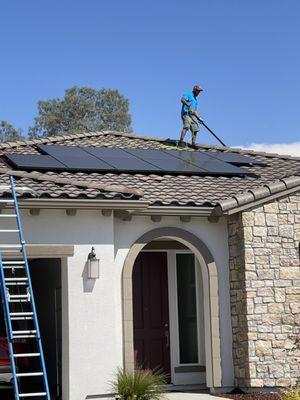 Solar cleaning