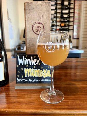 Bin 39 winter mimosa (inns wine bar)