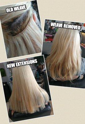 Ditch that weave and try tape in extensions.