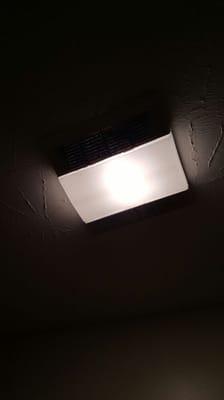 Vent light after cleaning.