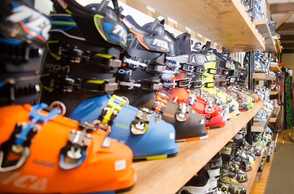 Great selection of ski boots and an expert ski boot fitting crew. We can also adjust and customize boot fit.