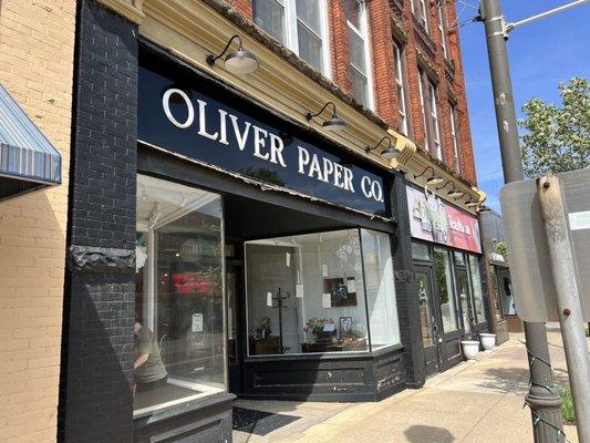 Storefront for Oliver Paper Co.