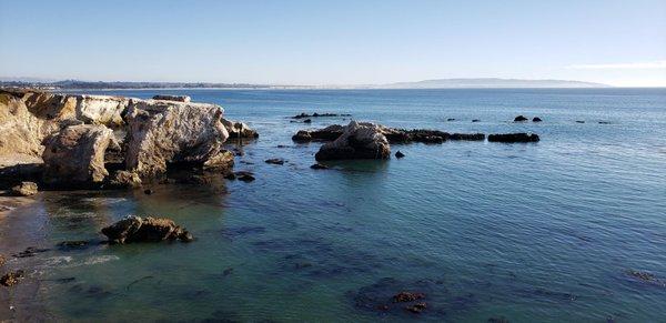 The beach in shell beach is beautiful , now that is outdoor dining