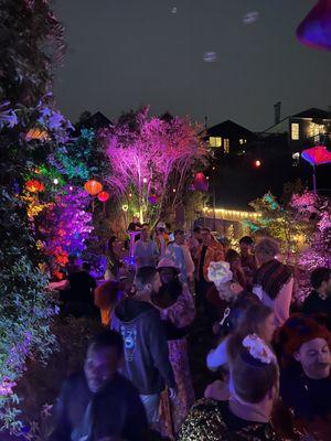 The nighttime vibe that he created was unbelievable - the lights, bubbles, sitting areas, and fire tables created a beautiful mood...