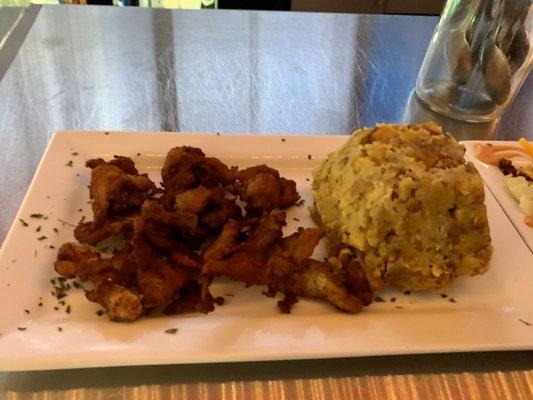 Mofongo con masitas de cerdo