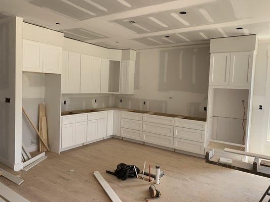 Cabinets and countertops are always a good upgrade for the house!