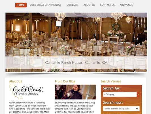 Gold Coast Event Venues WordPress Development